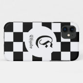 Chess Club Custom Name Initiaal Case-Mate iPhone Case (Achterkant (horizontaal))