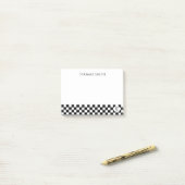 Chess Club Custom Name Initiaal Post-it® Notes (Op bureau)
