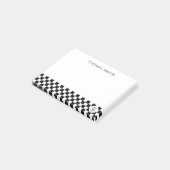 Chess Club Custom Name Initiaal Post-it® Notes (Schuin)