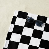 Chess Club Custom Name Initiaal Strandlaken (In situ)