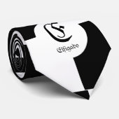 Chess Club Custom Name Initiaal Stropdas (Opgerold)