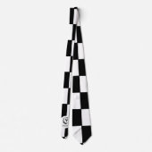 Chess Club Custom Name Initiaal Stropdas (Achterkant)