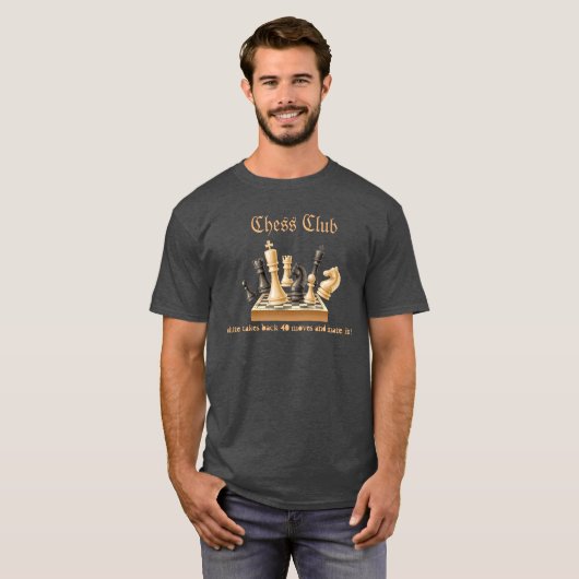 Chess Club Mannen T-Shirt (Voorkant volledig)