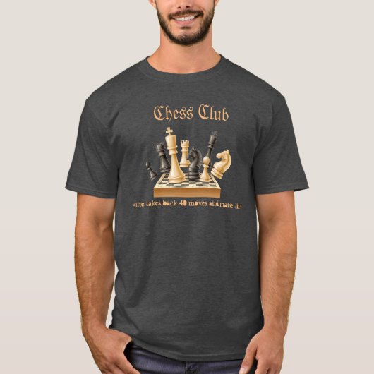Chess Club Mannen T-Shirt (Voorkant)