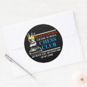 Chess Club SWAG Ronde Sticker (Envelop)