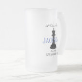 Chess Club w Classic King Tekening Drinkware Matglas Bierpul (Voorkant rechts)