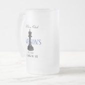Chess Club w Classic King Tekening Drinkware Matglas Bierpul (Voorkant links)