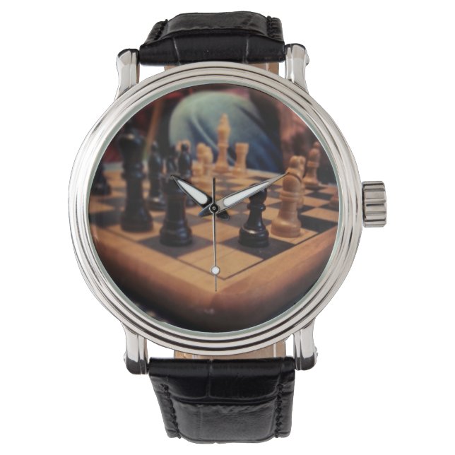Chess Club Watch Horloge (Voorkant)