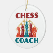 Chess Coach Keramisch Ornament (Links)
