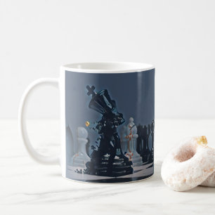 Chess - Cool Blue-foto Koffiemok