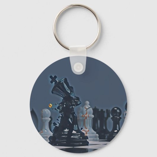 Chess - Cool Blue-foto Sleutelhanger (Voorkant)