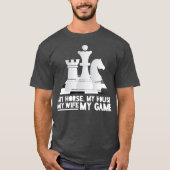Chess Costume King Queen Bishop Chess Player T-shirt (Voorkant)