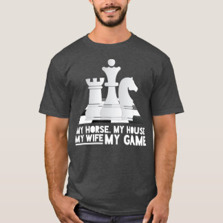 Chess Costume King Queen Bishop Chess Player T-shirt