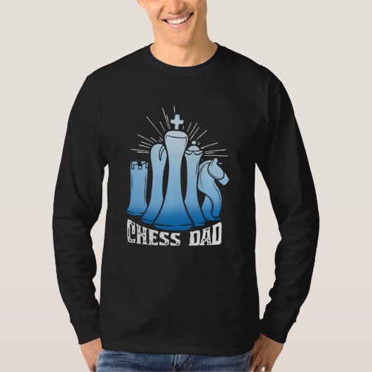 Chess Dad Checkmate Grandmaster Father Chess Playe T-shirt (Voorkant)