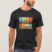Chess Dad Funny Chess Papa  Sunset T-shirt (Voorkant)