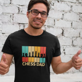 Chess Dad Funny Chess Papa  Sunset T-shirt