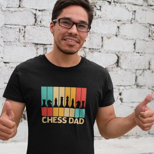 Chess Dad Funny Chess Papa  Sunset T-shirt