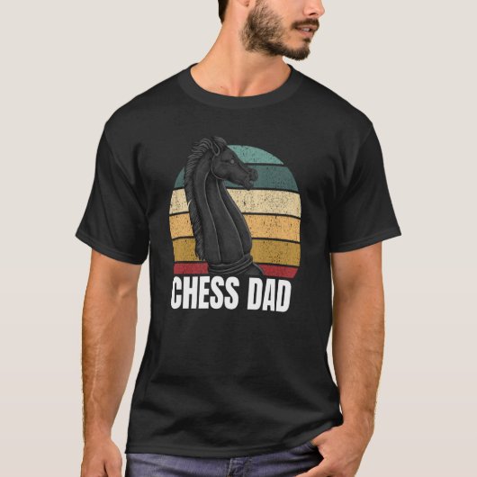 Chess Dad Player Expert Coach Graphic T-shirt (Voorkant)
