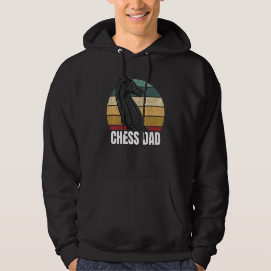 Chess Dad Sports Player Expert Coach Graphic Hoodie (Voorkant)