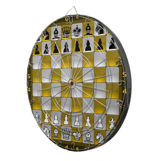 Chess Dart Board Dartbord (Voorkant Rechts)