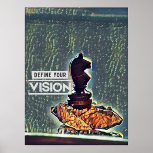 Chess - Definieer uw visie Poster