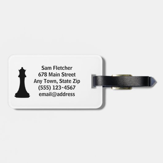 Chess Design Bagagelabel (Achterkant horizontaal)