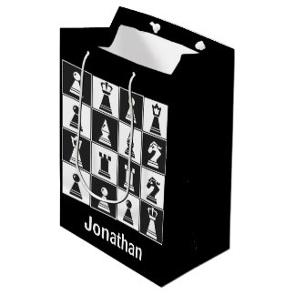 Chess Design Gift Bag Medium Cadeauzakje