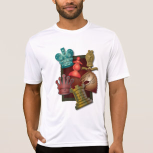 Chess Design King Queen Knight Bishop Pawn T-shirt