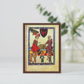 Chess, door Meister Der Manessischen Liederhandsch Briefkaart (Staand voorkant)