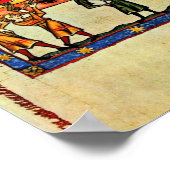 Chess, door Meister Der Manessischen Liederhandsch Poster (Hoek)