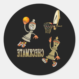 Chess Dunk Basketball Board King Pa Ronde Sticker