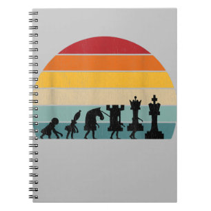 Chess Evolution Retro Vintage Gift For A Chess Notitieboek