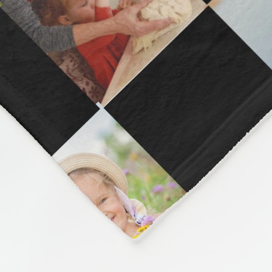 Chess Family Name Foto Fleece Deken (Hoek)