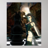 Chess Fantasy Gothic Art Poster (Voorkant)