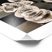 Chess Fight Foto Afdruk (Hoek)