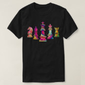 Chess Figures Geek Chess Player Gift Chess T-shirt (Design voorkant)