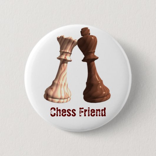 Chess Friend - WKBQ Ronde Button 5,7 Cm (Voorkant)
