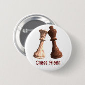 Chess Friend - WKBQ Ronde Button 5,7 Cm (Voorkant /achterkant)