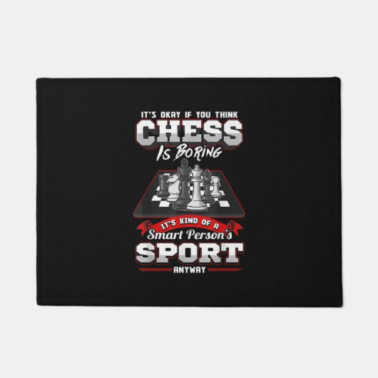Chess Funny Quotes Humor Gezegden Deurmat (Voorkant)