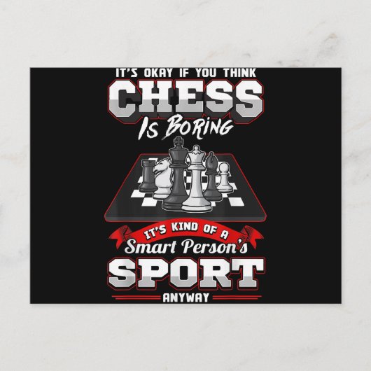 Chess Funny Quotes Humor Gezegden Feestdagenkaart (Voorkant)