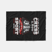Chess Funny Quotes Humor Gezegden Fleece Deken (Voorkant (Horizontaal))