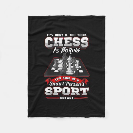 Chess Funny Quotes Humor Gezegden Fleece Deken (Voorkant)