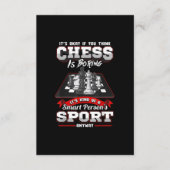 Chess Funny Quotes Humor Gezegden Informatiekaartje (Voorkant)