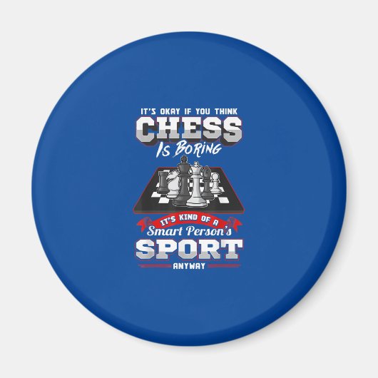 Chess Funny Quotes Humor Gezegden Magneet (Voorkant)