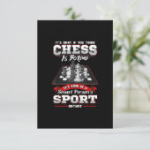 Chess Funny Quotes Humor Gezegden RSVP Kaartje (Staand voorkant)