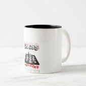 Chess Funny Quotes Humor Gezegden Tweekleurige Koffiemok (Voorkant rechts)