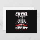 Chess Funny Quotes Humor Gezegden Uitnodiging Briefkaart (Voorkant / Achterkant)