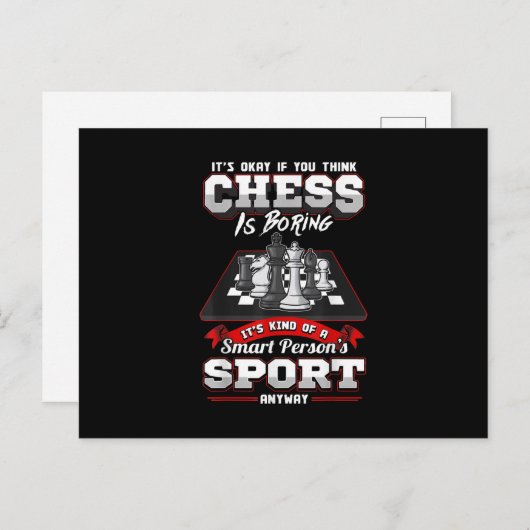Chess Funny Quotes Humor Gezegden Uitnodiging Briefkaart (Voorkant / Achterkant)