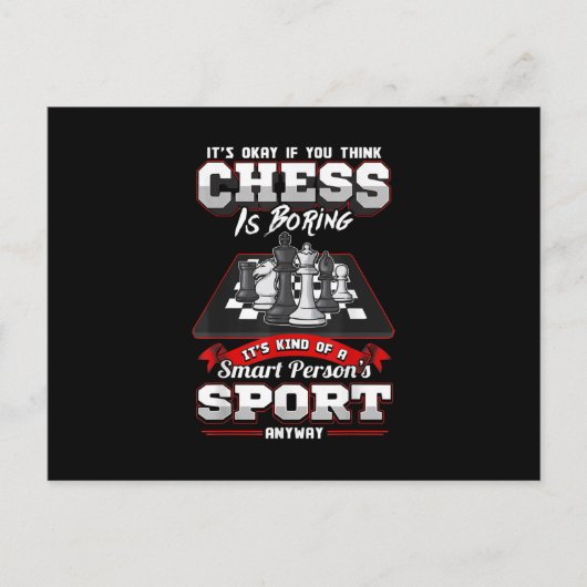 Chess Funny Quotes Humor Gezegden Uitnodiging Briefkaart (Voorkant)