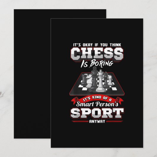 Chess Funny Quottes Humor Gezegden Kaart (Voorkant / Achterkant)